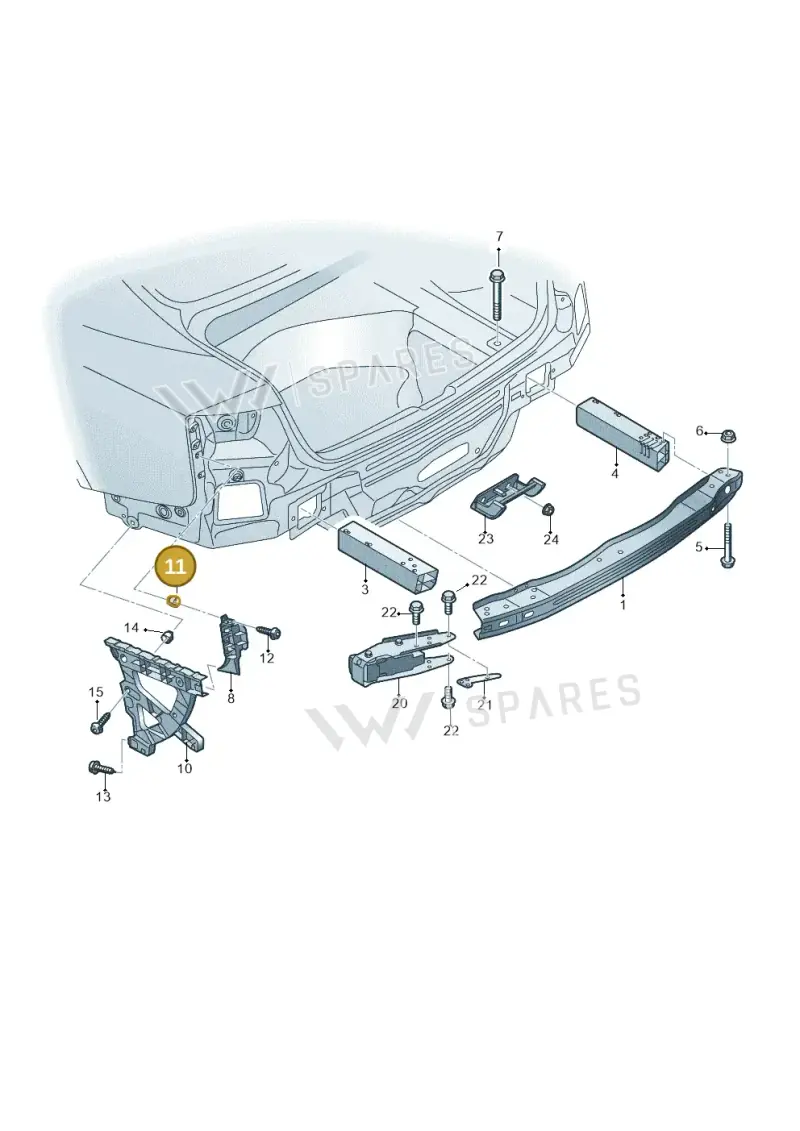 WHT005453 — Audi RS5 Cabrio (2012-2015) diagram 759807500, position 11