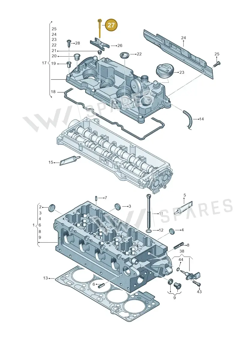 WHT005478 — Audi A6 2.0 (2018-) diagram 597103510, position 27