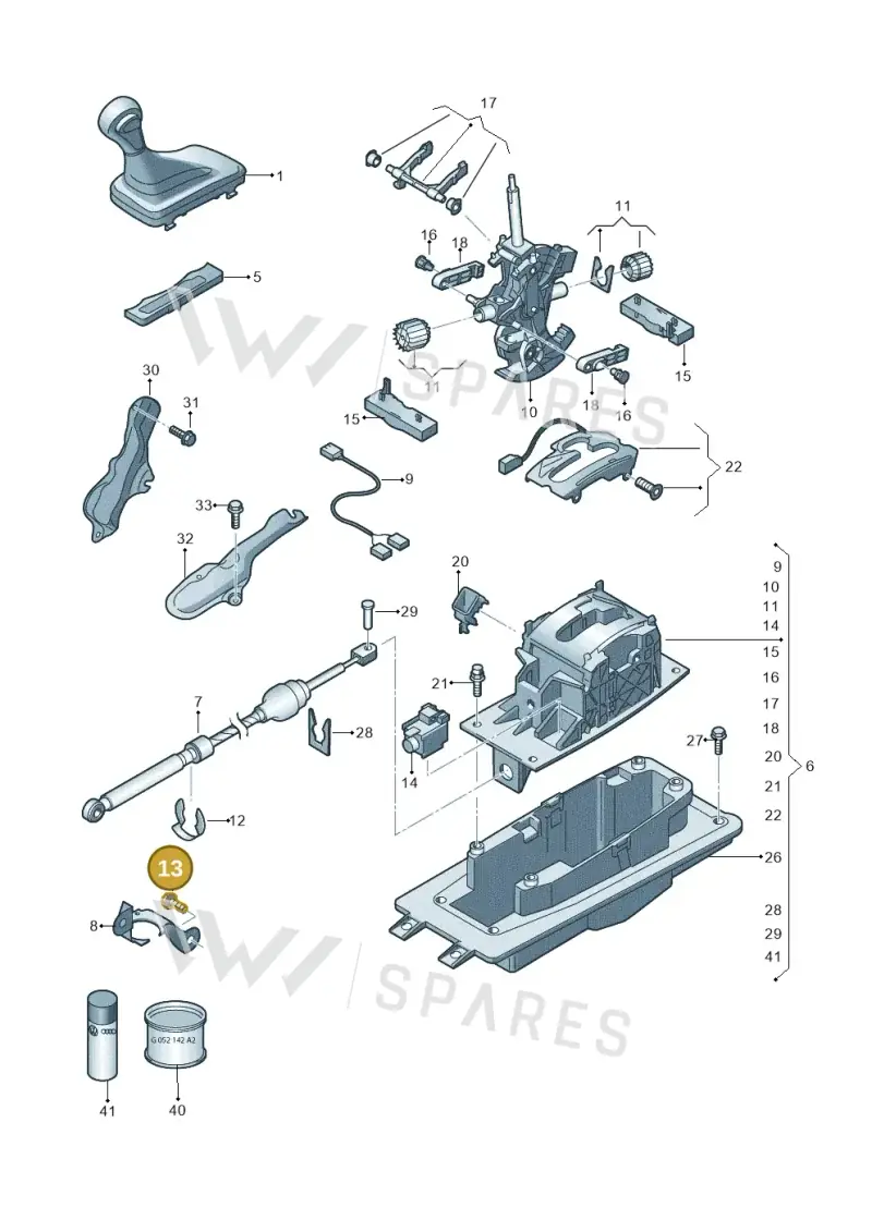 WHT005509 — Audi Q7 qu. 3.0 TDI (2009-2015) diagram 675713200, position 13