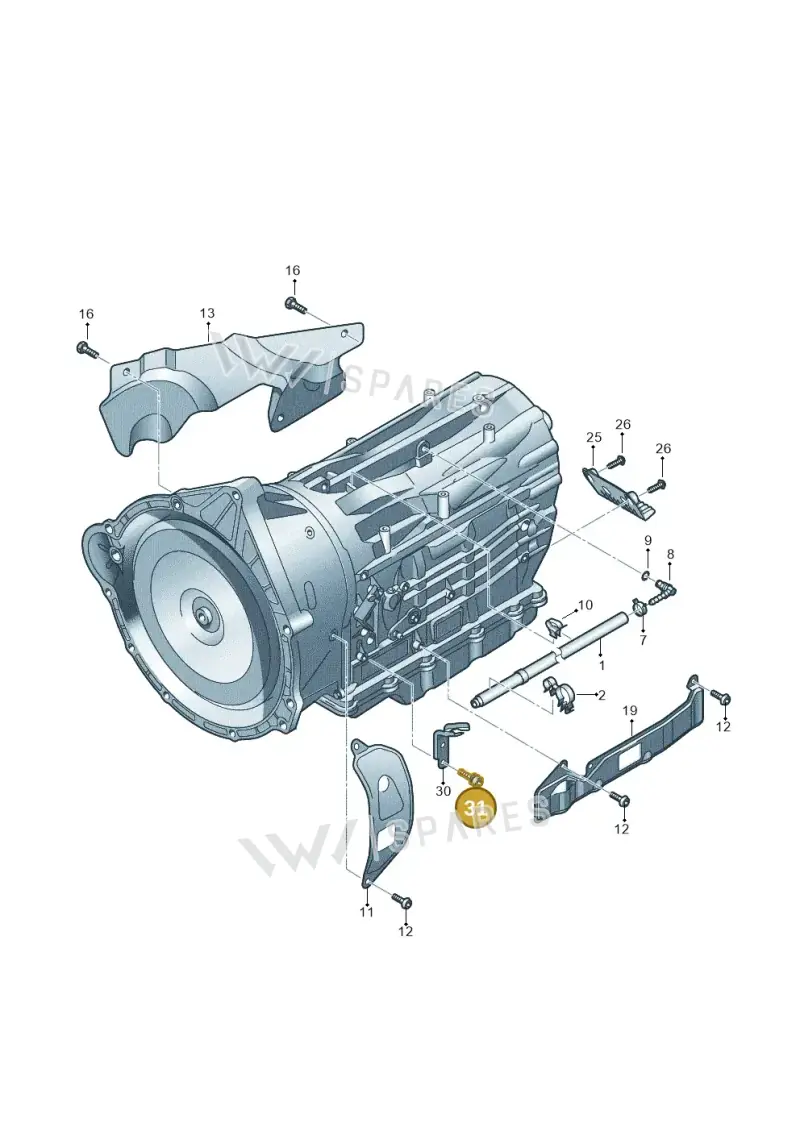 WHT005509 — Audi Q7 qu. 3.0 TDI (2009-2015) diagram 693321650, position 31
