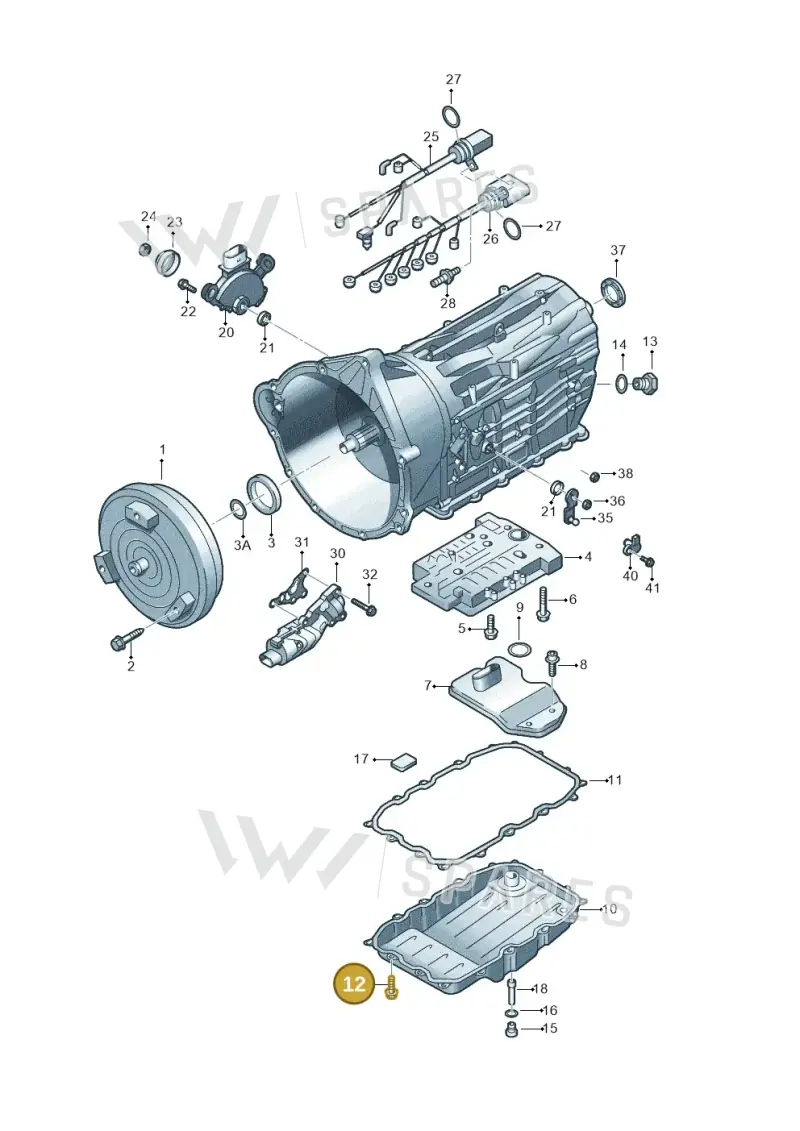 WHT005511 — Audi Q7 qu. 3.0 TDI (2009-2015) diagram 693321600, position 12