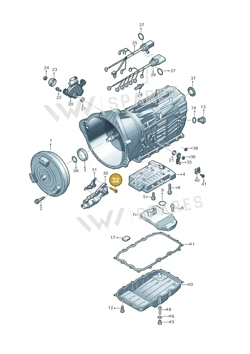 WHT005513 — Audi Q7 qu. 3.0 TDI (2009-2015) diagram 693321600, position 32