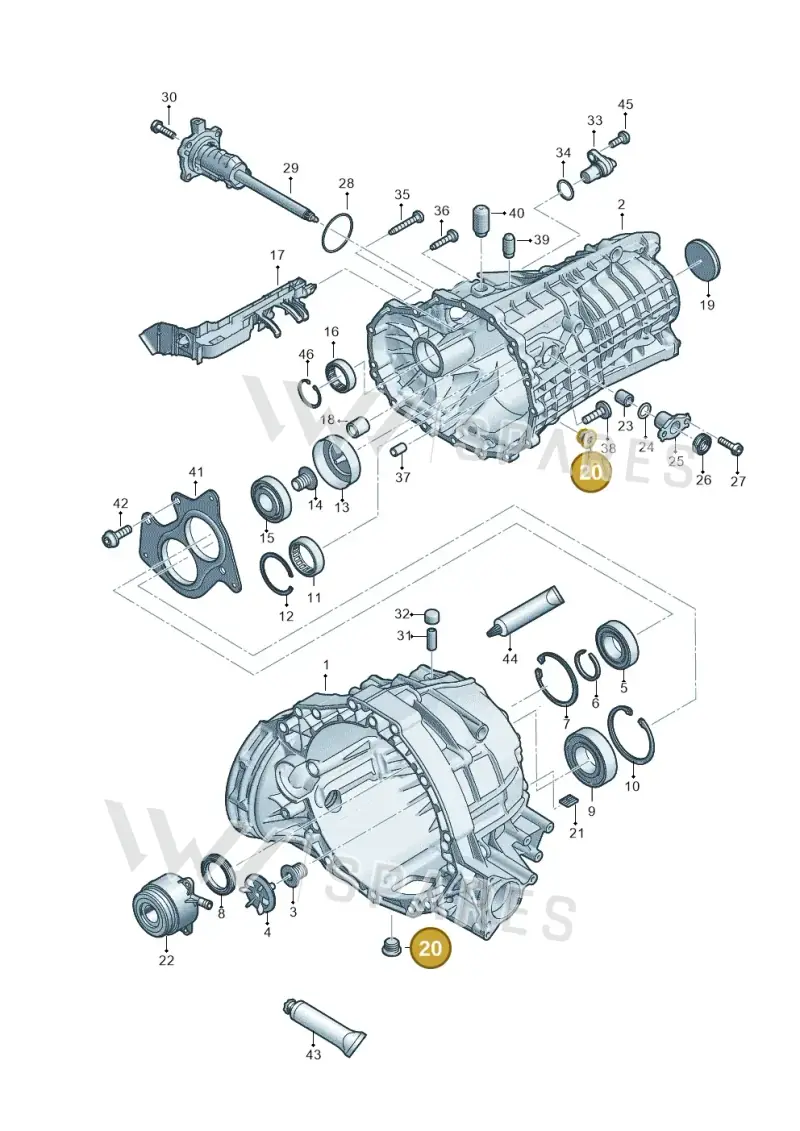 WHT005804 — Audi A6 qu. 3.0 tdi (2014-2018) diagram 798301310, position 20
