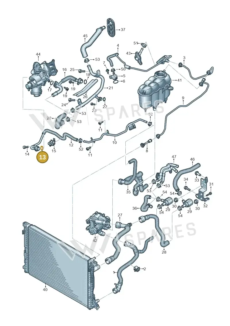 WHT006114A — Audi A5 Sportback (2016-2020) diagram 849121167, position 13