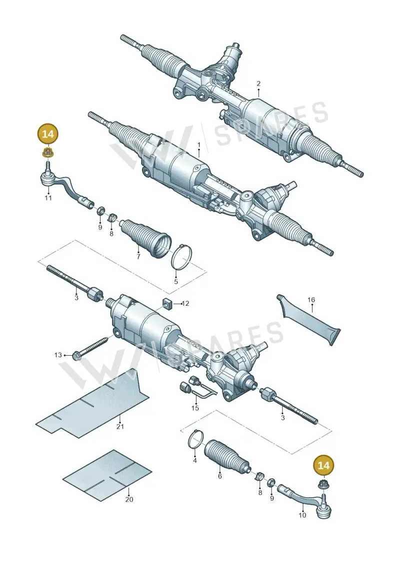 WHT006151 — Audi RS6 Avant (2019-) diagram 771423000, position 14