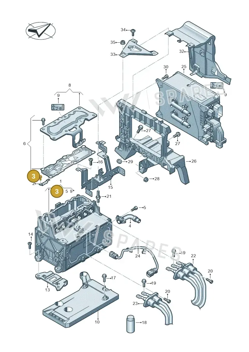 WHT006421 — Audi Q3 quattro (2018-2019) diagram 597907080, position 3