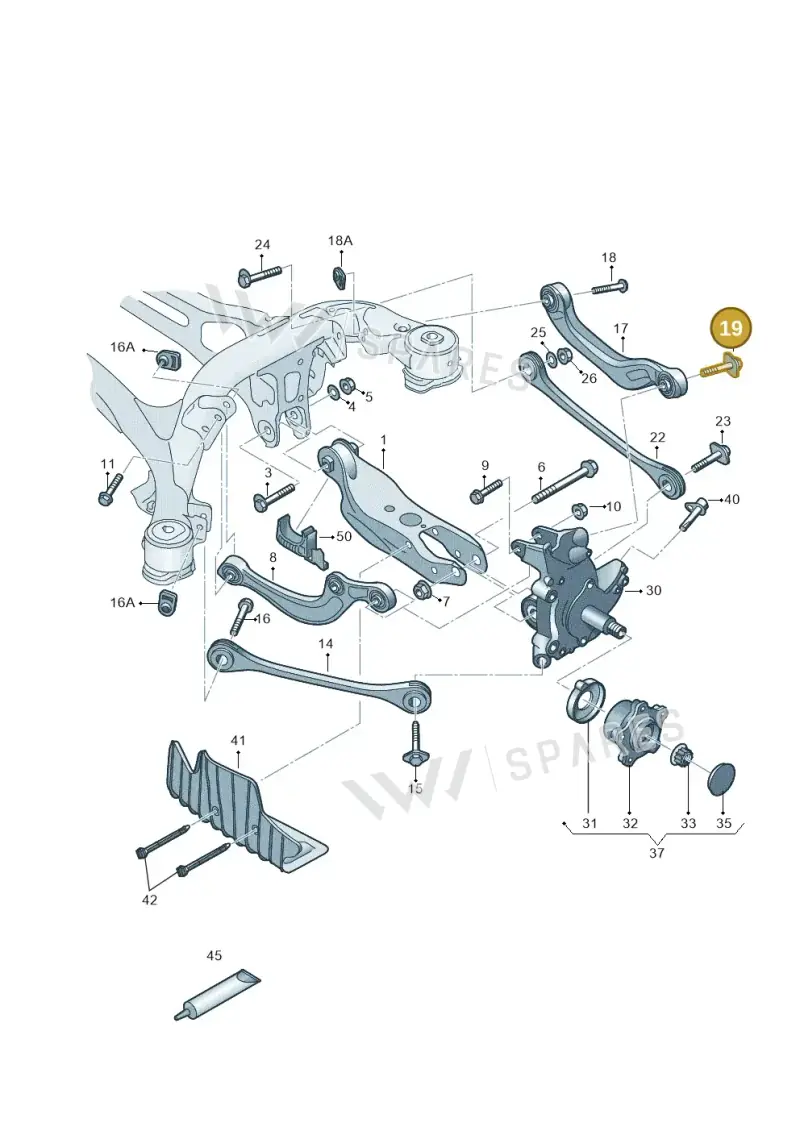 WHT006496 — Audi A6 2.0 (2018-) diagram 430505200, position 19