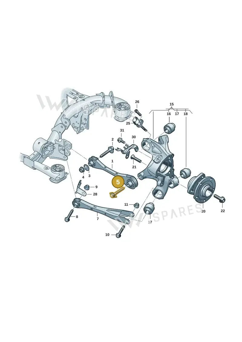 WHT006496 — Audi Q4 Sportback (2021-2022) diagram 89a501200, position 5