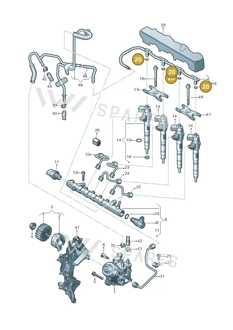 WHT006497A — Audi A3 Cabrio (2016-2020) diagram 745130400, position 20