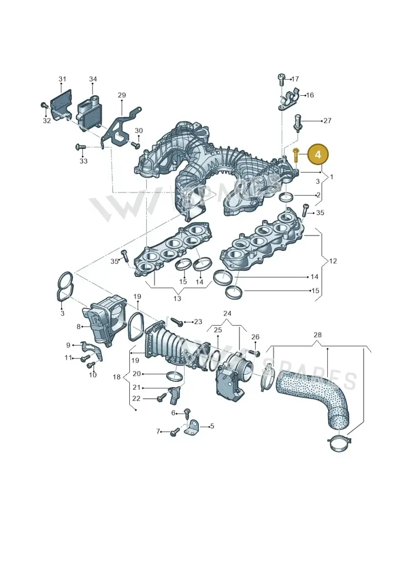 WHT006896 — Audi Q8 Quattro 3,0 (2018-) diagram 838129650, position 4