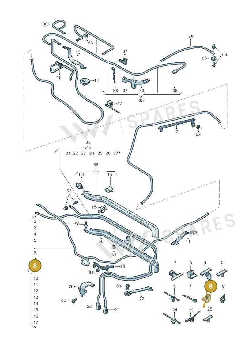 WHT006922 — Audi Q5 (2016-2020) diagram 896972050, position 8