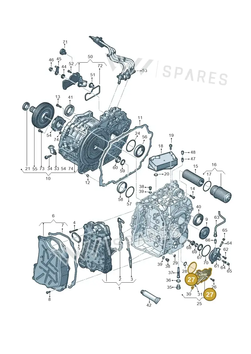 WHT006923 — Audi A3 Sportback (2016-2020) diagram 745321670, position 27