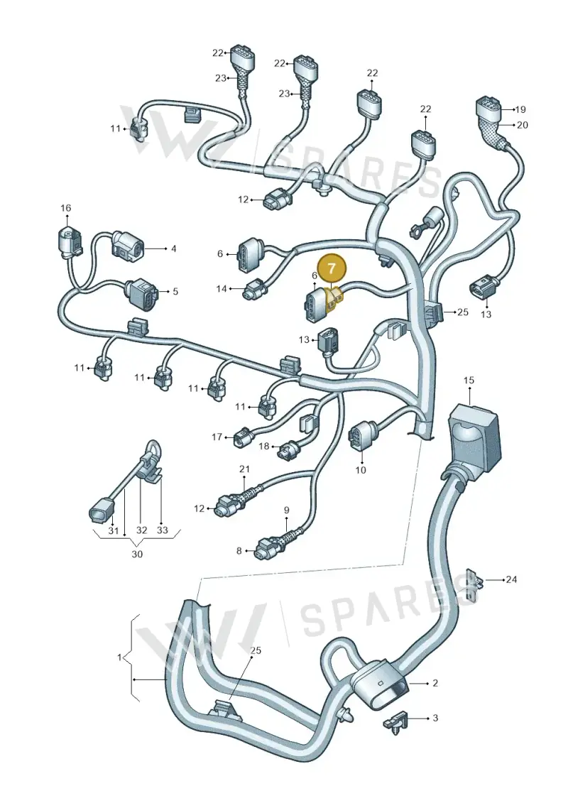WHT006941 — Audi A1 Sportback (2014-2018) diagram 745971400, position 7