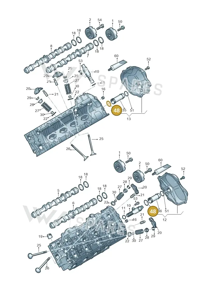 WHT006998 — Audi A7 Sportback (2014-2018) diagram 758109100, position 48