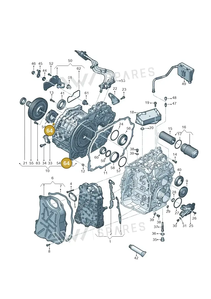WHT007009 — Audi A3 Sportback (2016-2020) diagram 890321600, position 64