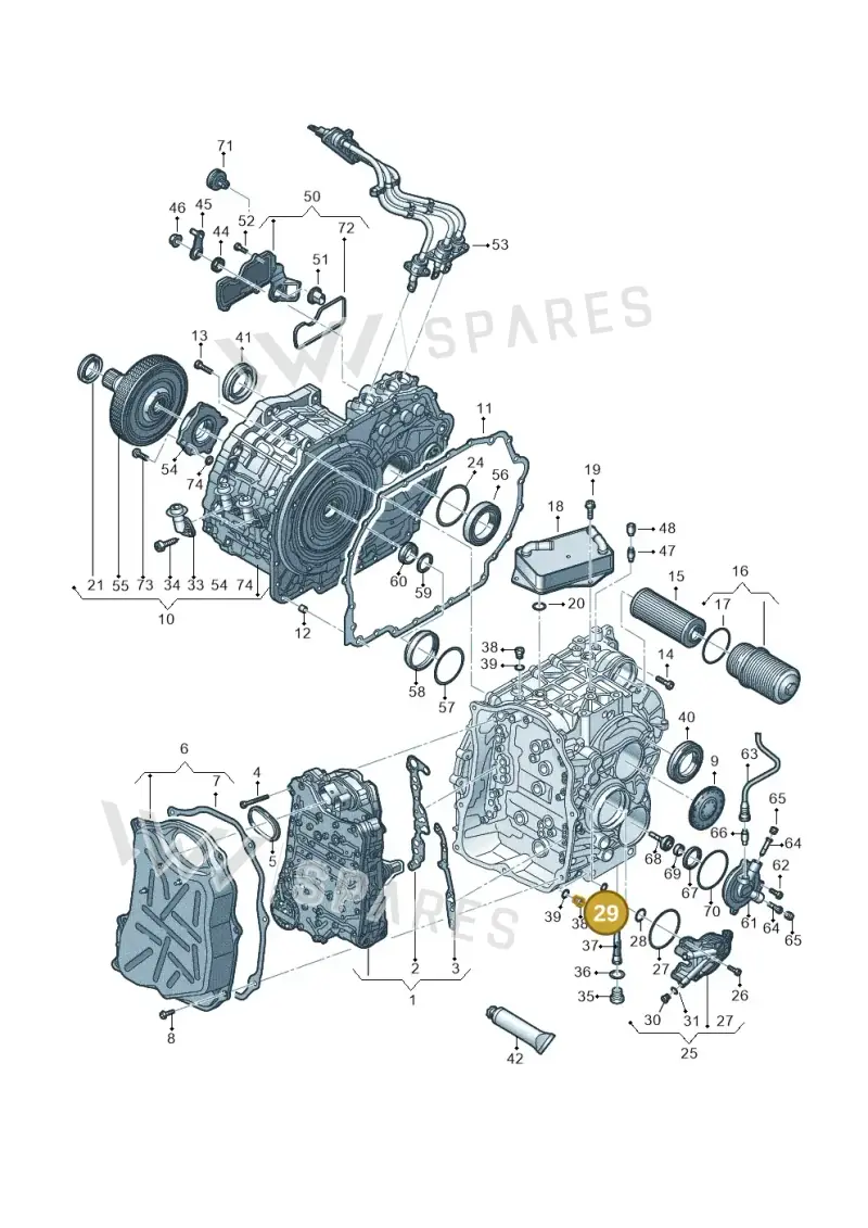 WHT007010 — Audi A3 Sportback (2016-2020) diagram 745321670, position 29