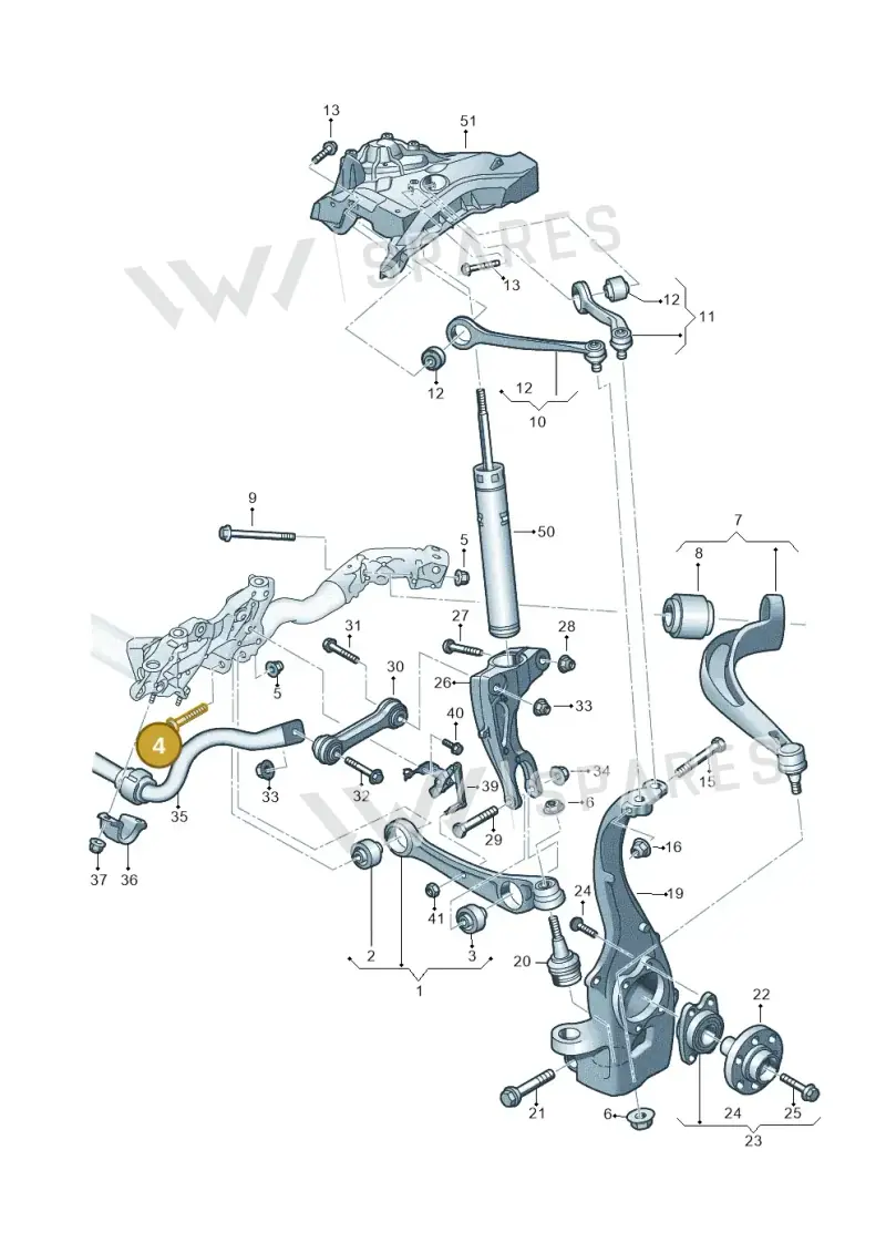 WHT007028 — Audi Q5 (2016-2020) diagram 896407000, position 4