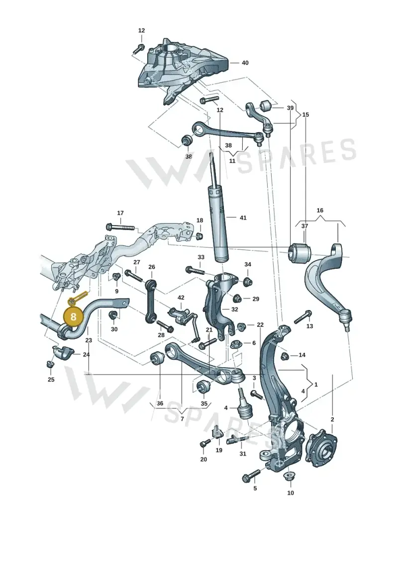 WHT007028 — Audi A5 Limo 2.0 (2024-) diagram 8wk407000, position 8