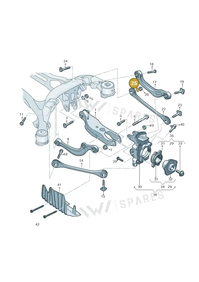 WHT007041A — Audi RS Q8 Quattro (2019-) diagram 859505050, position 25