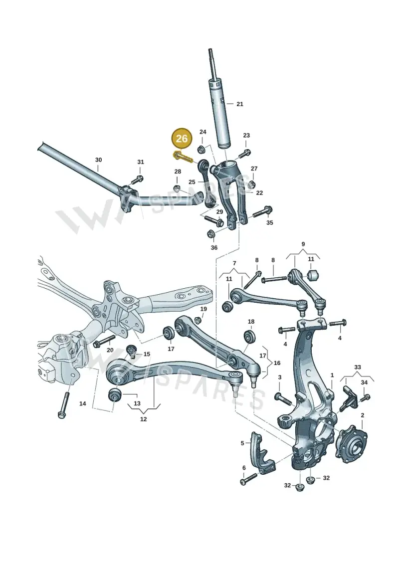 WHT007061 — Audi Q6 e-tron (2023-) diagram f5s407000, position 26