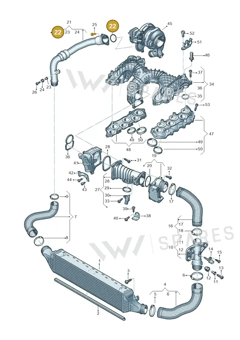 WHT007085 — Audi A7 Sportback (2014-2018) diagram 788145550, position 22