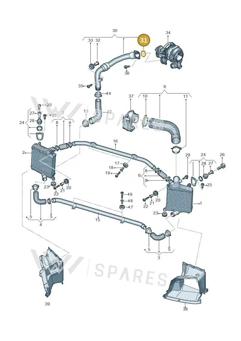 WHT007085 — Audi Q7 qu. 3.0 TDI (2015-2019) diagram 859145600, position 31