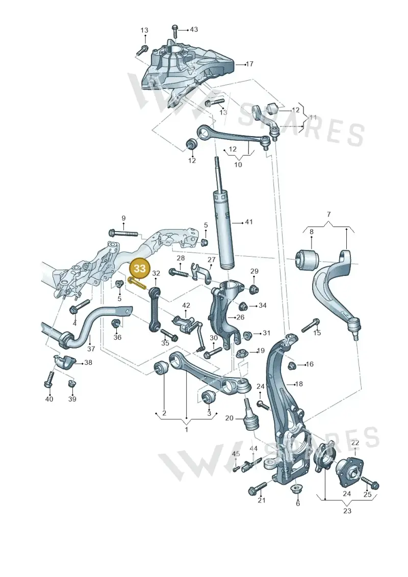 WHT007422 — Audi RS Q8 Quattro (2019-) diagram 859407000, position 33