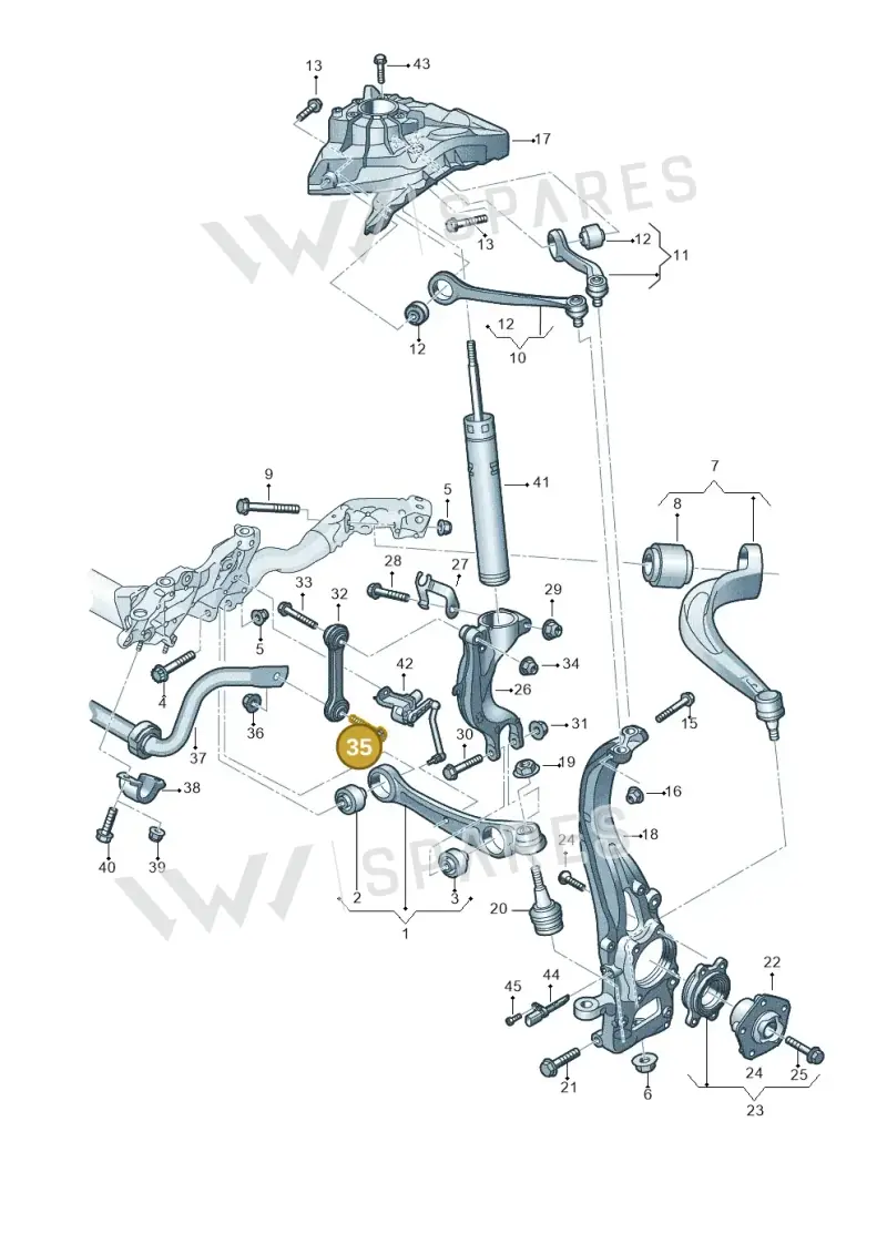 WHT007423 — Audi RS Q8 Quattro (2019-) diagram 859407000, position 35