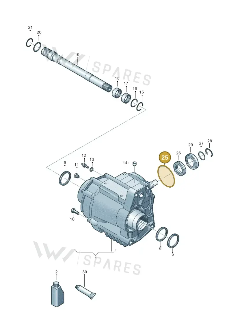 WHT007545 — Audi A3 Sportback (2019-2021) diagram 596409065, position 25