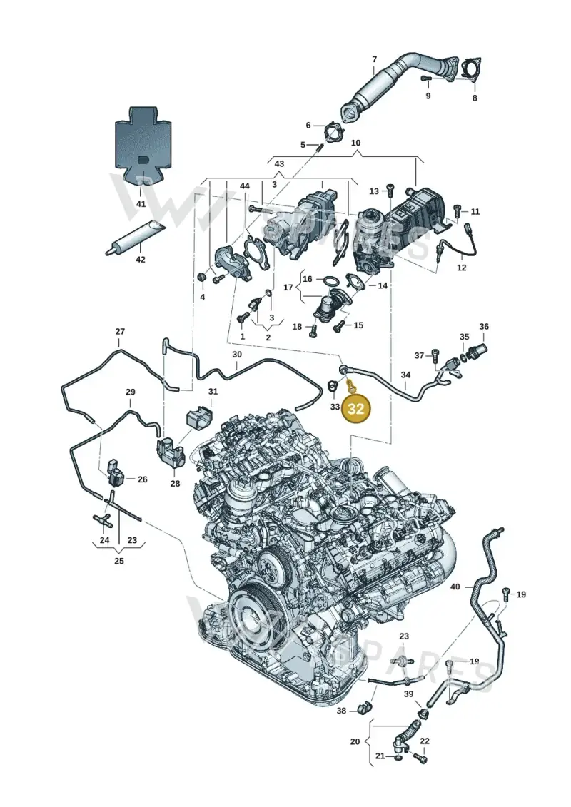 WHT007566 — Audi A6 2.0 (2018-) diagram 896131065, position 32