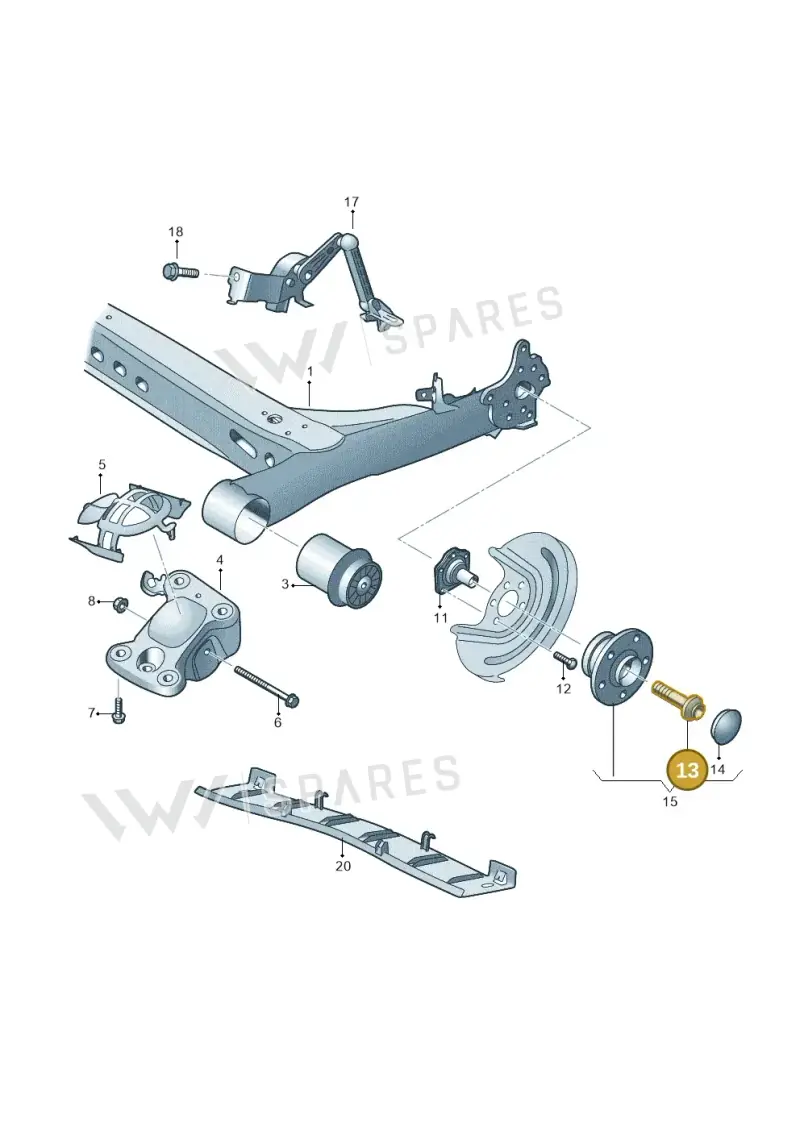 WHT007665 — Audi A1 sportback 1.0 (2018-) diagram 837500200, position 13