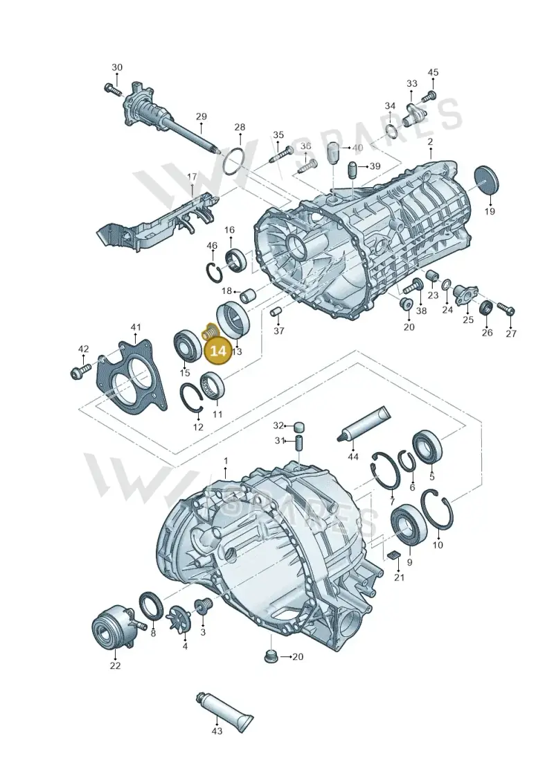 WHT007671A — Audi A4 2.0 (2015-2019) diagram 798301310, position 14