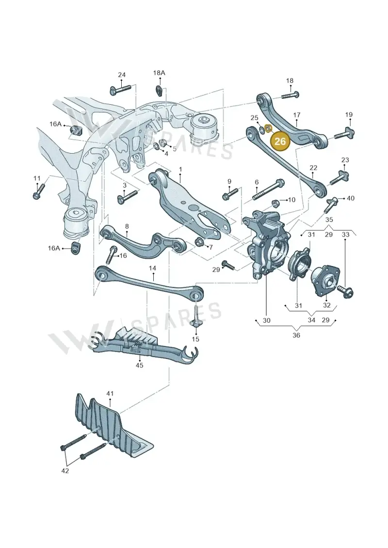 WHT007828 — Audi Q5 (2016-2020) diagram 896505300, position 26