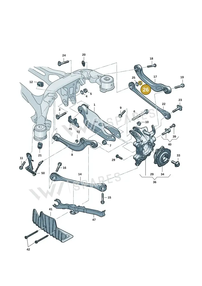 WHT007828 — Audi A5 Limo 2.0 (2024-) diagram 8wk505300, position 26