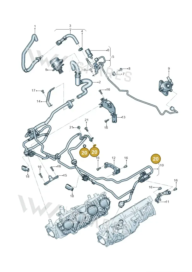 WHT007923 — Audi RS Q8 Quattro (2019-) diagram 4vx133067, position 20