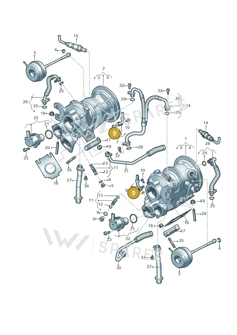 WHT007923 — Audi A6 2.0 (2018-) diagram 847145400, position 9