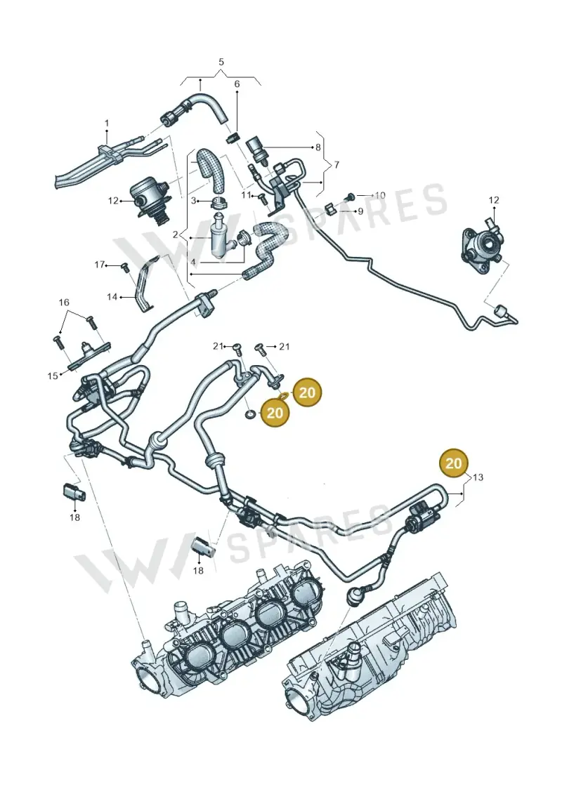 WHT007923 — Audi RS6 Avant (2019-) diagram 537133104, position 20