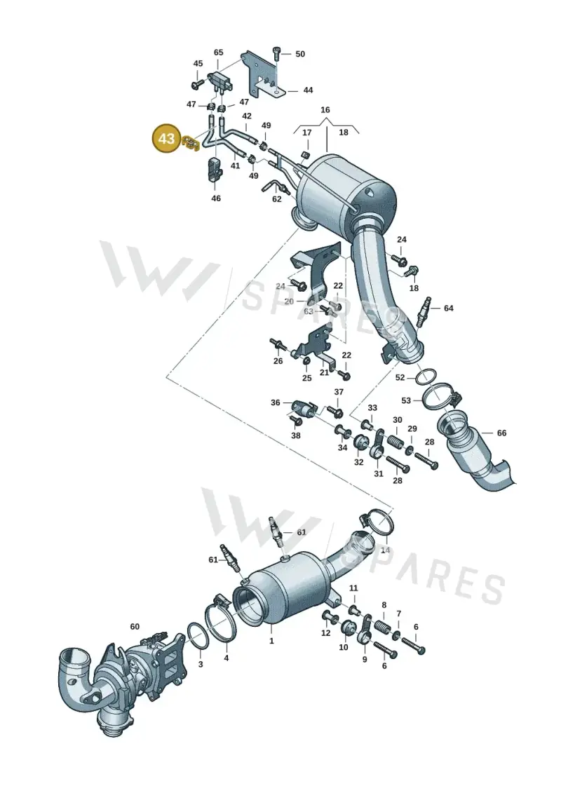 WHT007936 — Audi A5 Limo 2.0 (2024-) diagram 8wk253340, position 43