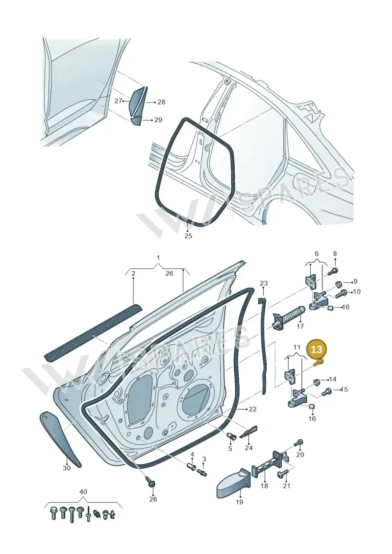 WHT007978 — Audi RS6 Avant (2019-) diagram 537833010, position 13