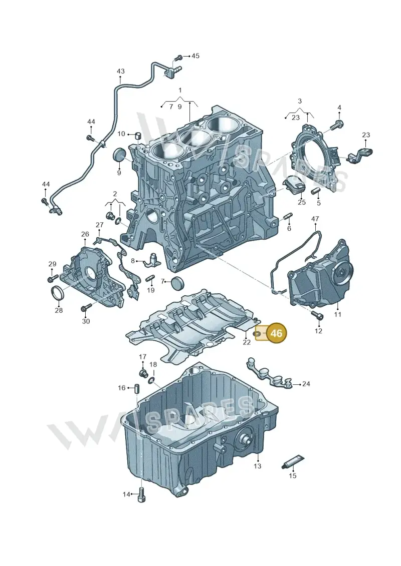 WHT008034 — Audi A1 sportback 1.0 (2018-) diagram 2gk103011, position 46