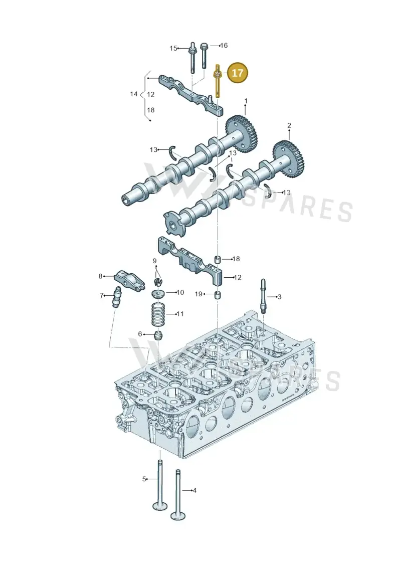WHT008070 — Audi Q8 Quattro 3,0 (2018-) diagram 896109500, position 17