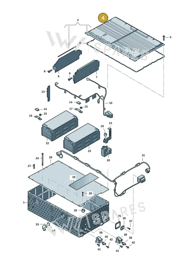 WHT008096 — Audi Q8 Quattro 3,0 (2018-) diagram 896915055, position 4