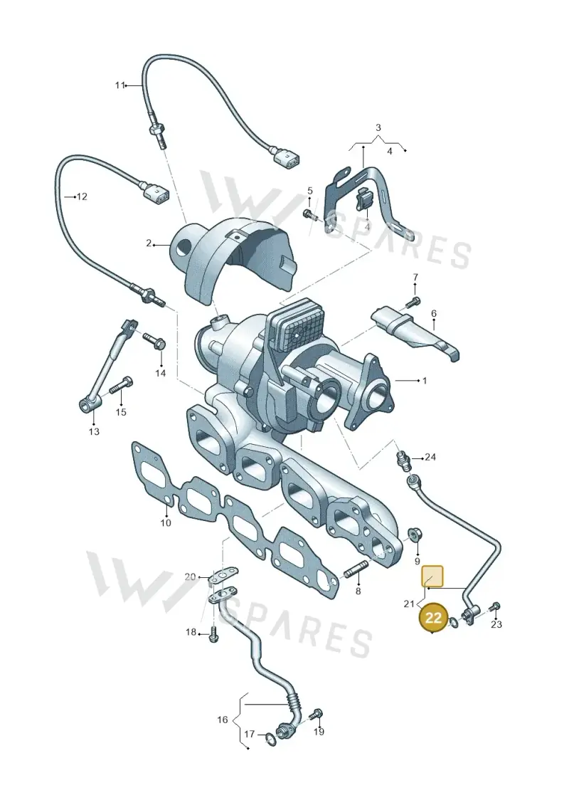 WHT008245 — Audi A5 Sportback (2016-2020) diagram 430145040, position 22
