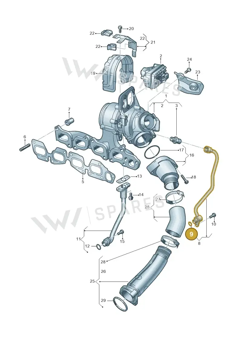 WHT008245 — Audi A3 Sportback (2019-2021) diagram 793145064, position 9
