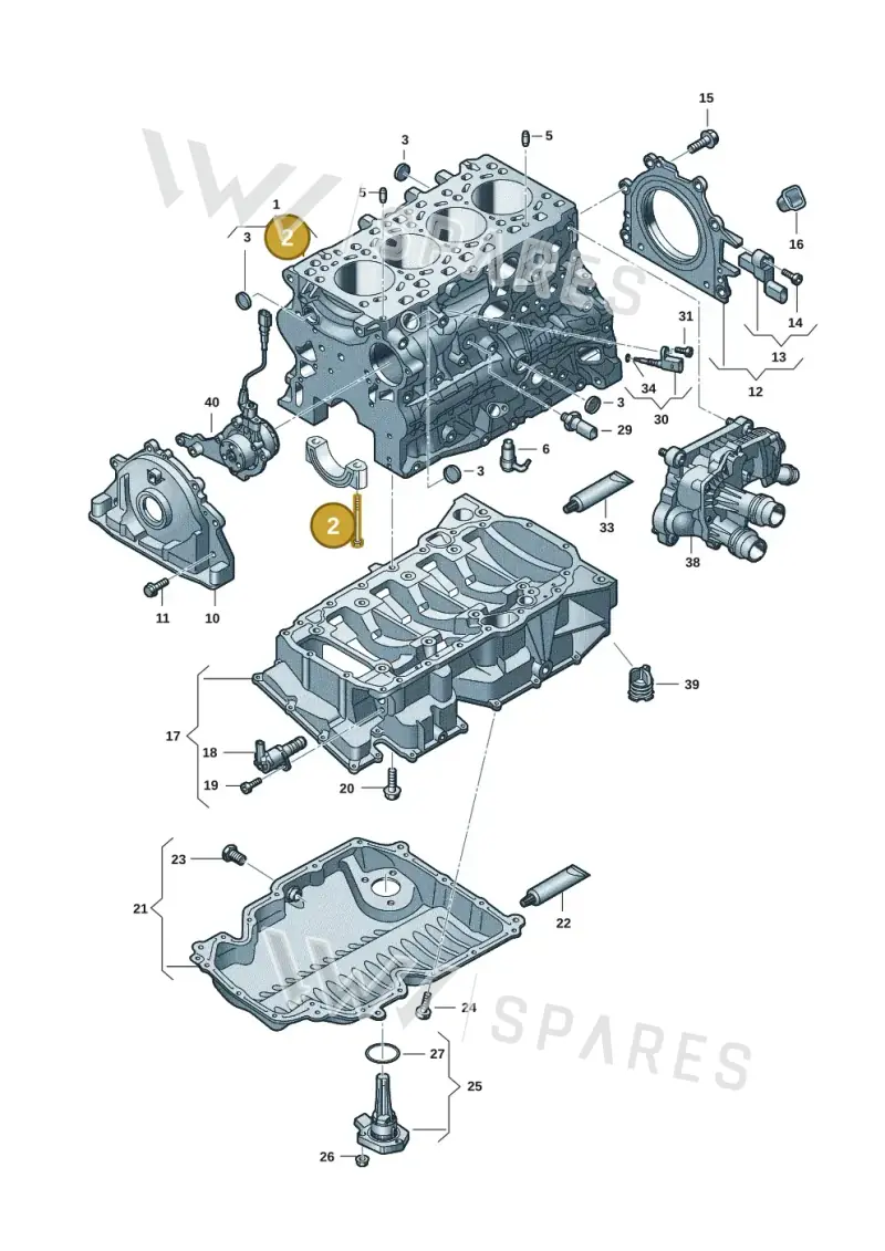 WHT008383 — Audi A3 Sportback (2019-2021) diagram 596103501, position 2