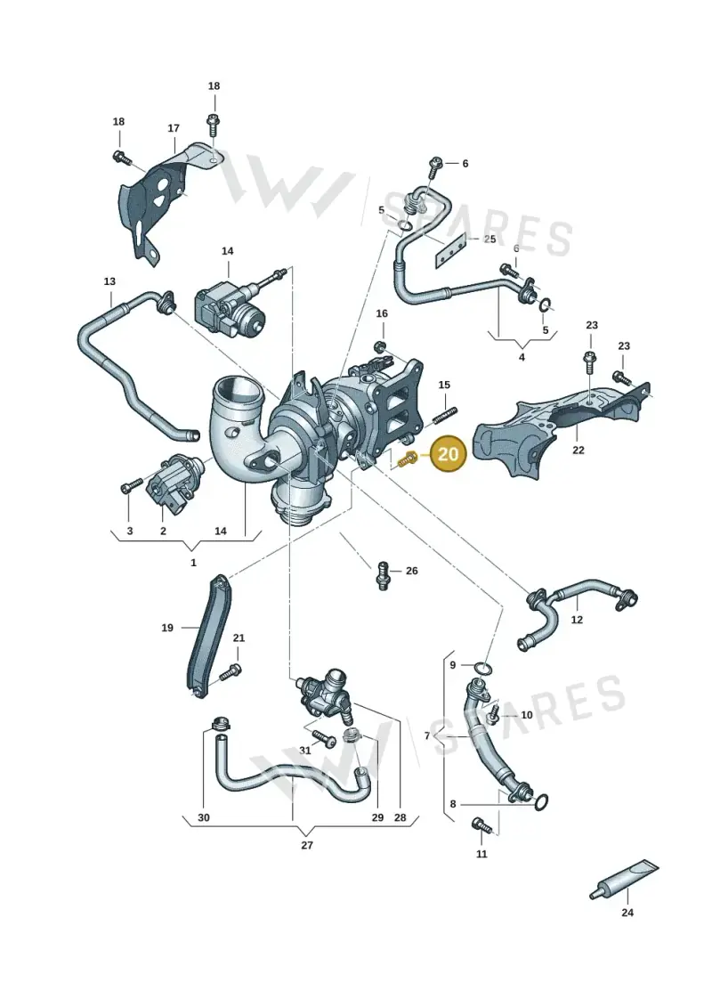 WHT008385 — Audi A7 Sportback (2018-) diagram 429145251, position 20