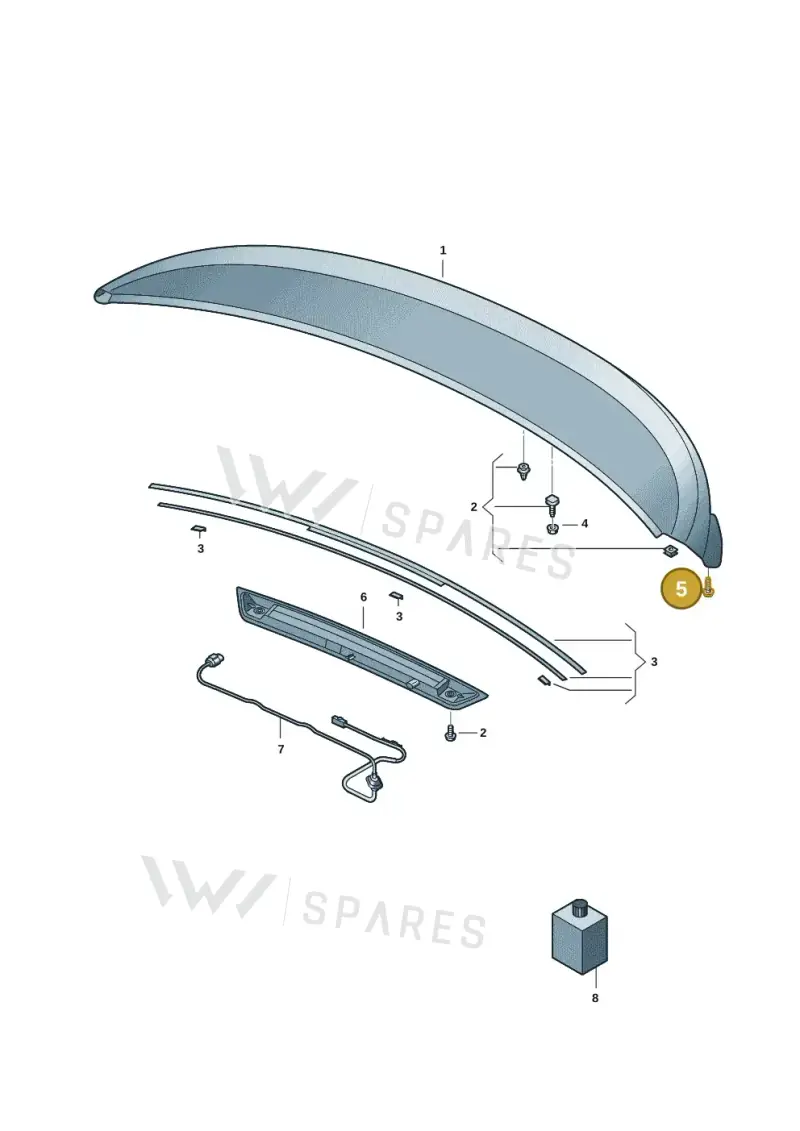 WHT008715 — Audi Q4 Sportback (2021-2022) diagram 89a827060, position 5
