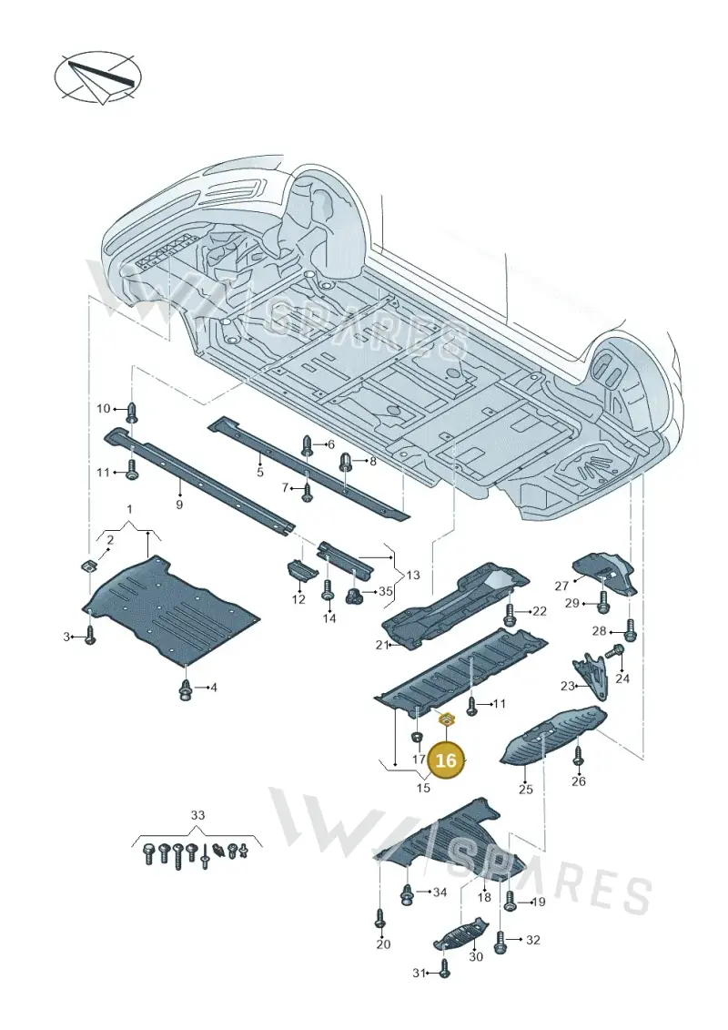 WHT008843 — Audi Q4 Sportback (2021-2022) diagram 89a825000, position 16
