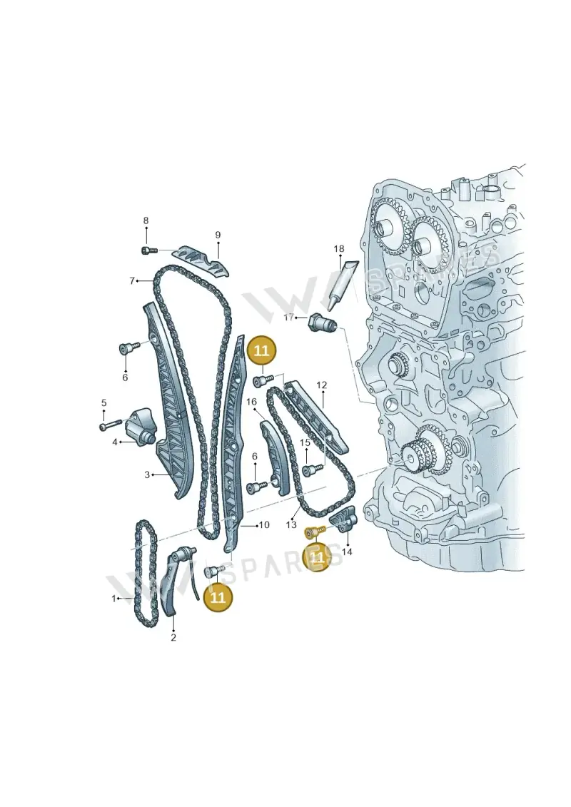 WHT008925 — Audi A1 sportback 1.0 (2018-) diagram 596109042, position 11