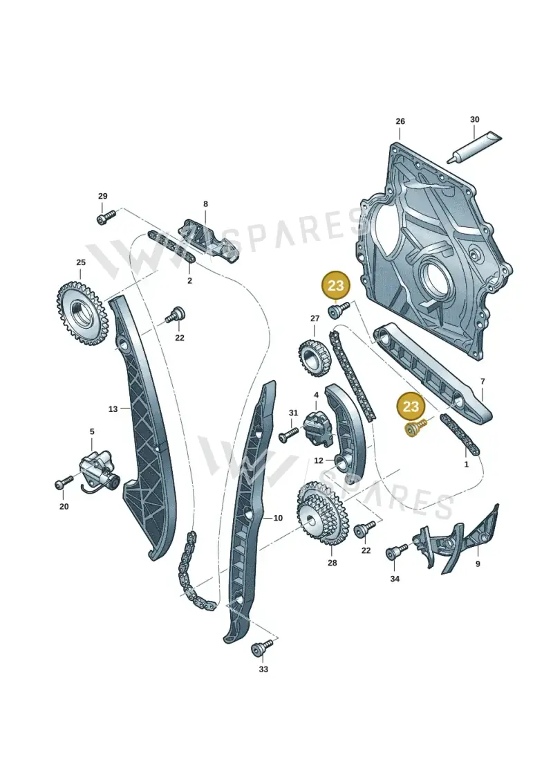 WHT008925 — Audi A5 Limo 2.0 (2024-) diagram 849109032, position 23